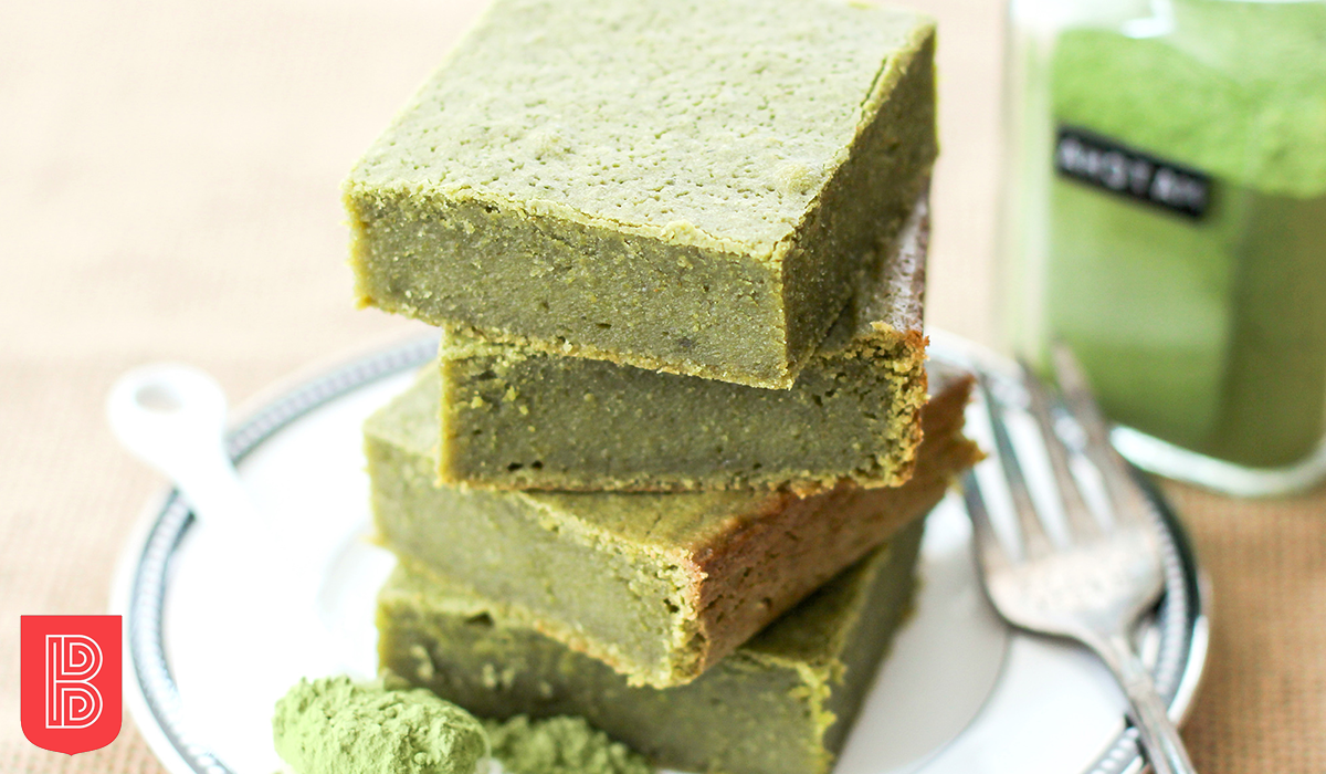 Brownie al Matcha: gluten free, vegani e facili da prepare.
