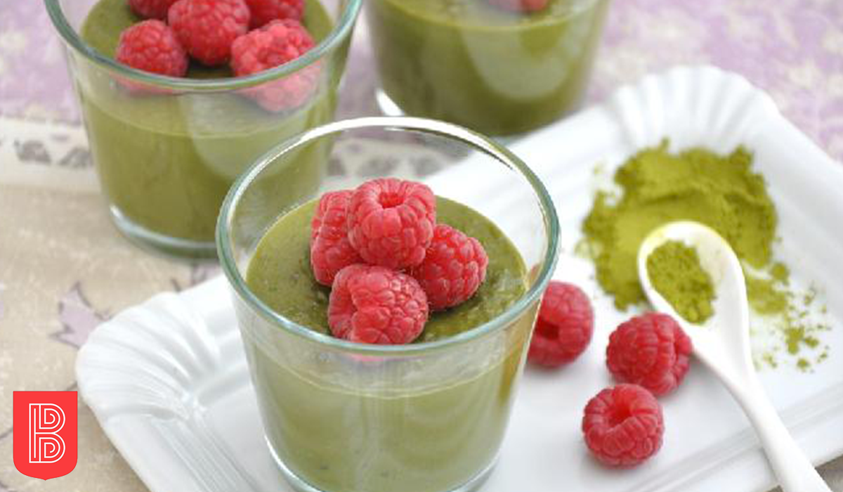 Pannacotta al tè Matcha