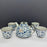 TEA SETFLOWER BLUE 5 TAZZE JAPANESE