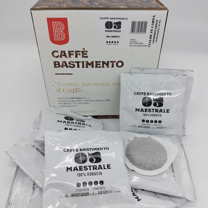 MAESTRALE 05 cialde 44 ese compostabili - Box 50 Cialde 100% robusta