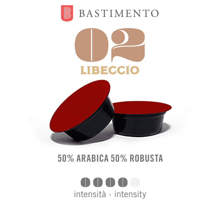 02 Libeccio - 50% Arabica 50% Robusta Compatibile A Modo Mio*